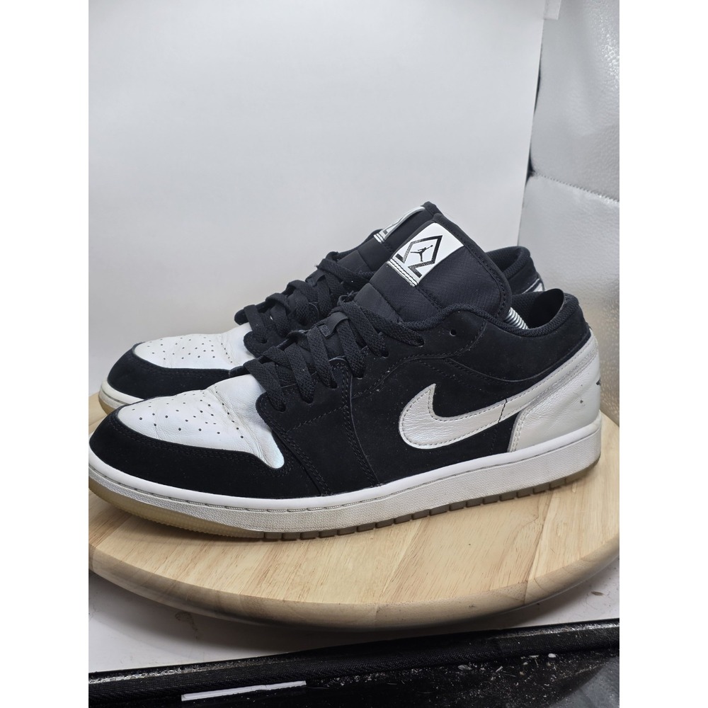 Men's Size 12 - Air Jordan 1 Low SE 'Diamond' Low Black White DH6931-001